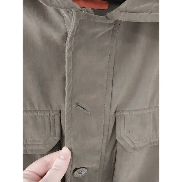 Mauro Ferrini Olive Green Faux Suede Utility Jacket Men's Sz XXL - Picture 11 of 16